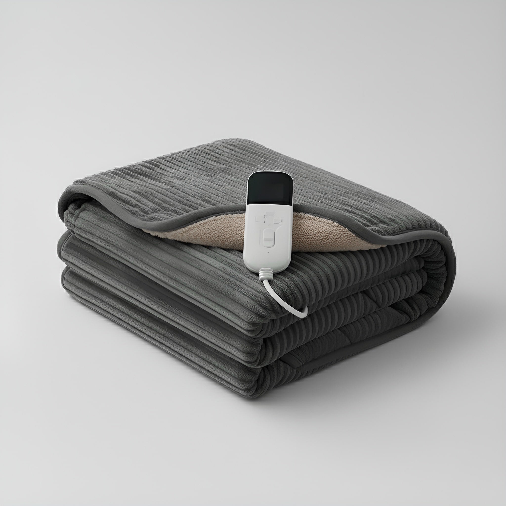 Couverture chauffante grise double