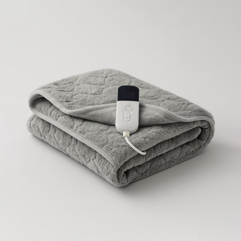 Couverture chauffante grise simple